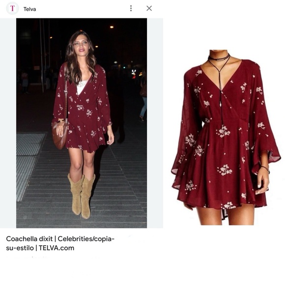 Free People Jasmine Embroidered Long Sleeve Mini Dress Size 2 - Picture 3 of 12
